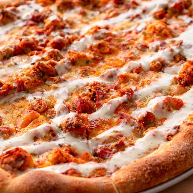 BBQ Chicken Pizza.