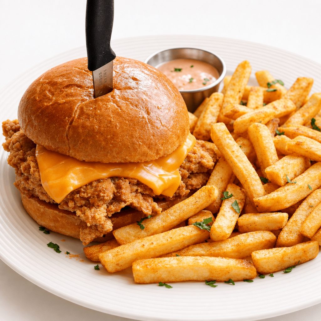 Hot Honey Chicken Sandwich.